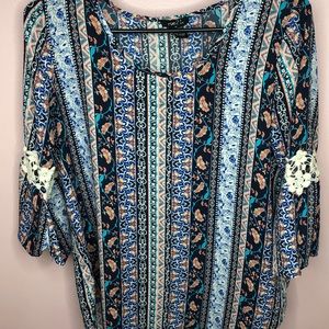 Silk detailed blouse